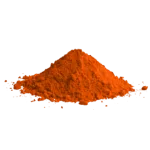 Polvere di pigmento arancione laccato Ercolano per decorazioni.