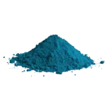 Polvere di pigmento laccato Bleu Omega Primario.