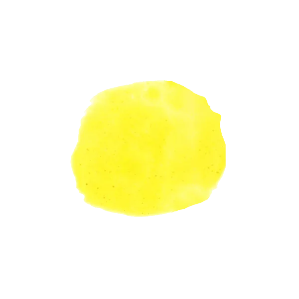 Pallino di colore giallo medio, esempio di pigmento laccato KC4.