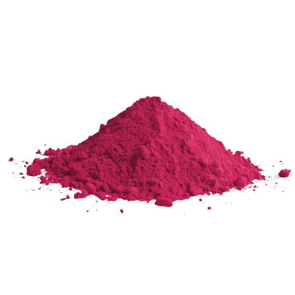 Polvere di pigmento rosa magenta superlacca per decorazioni.