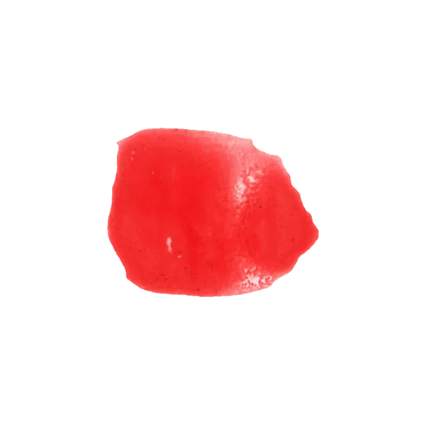 Campione di pigmento laccato rosso CH/ME.