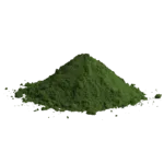 Polvere di pigmento verde similcromo R2 per vernici e decorazioni.