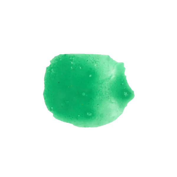 Campione di vernice verde Solex per mobili e pareti.