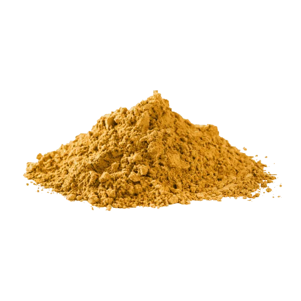 Polvere di terra gialla per dolci e decorazioni.