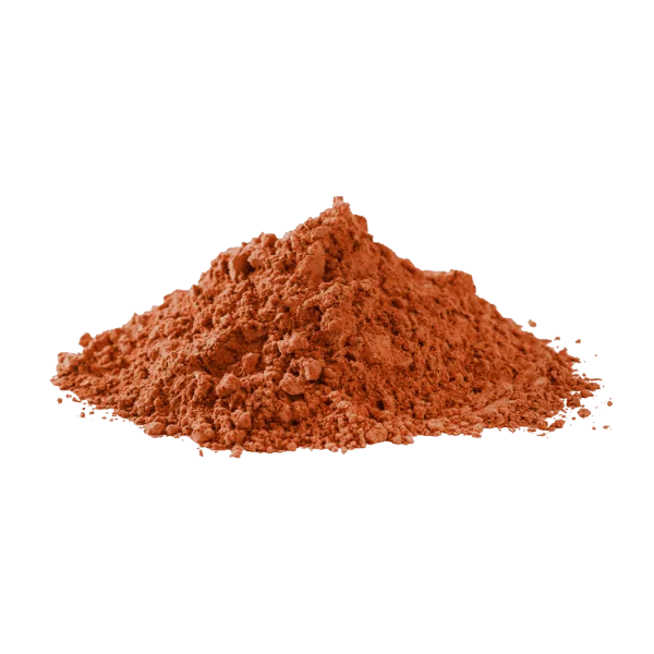 Polvere di terra rossa per dolci e decorazioni.