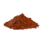 Polvere di terra siena bruciata, colore caldo e terroso.