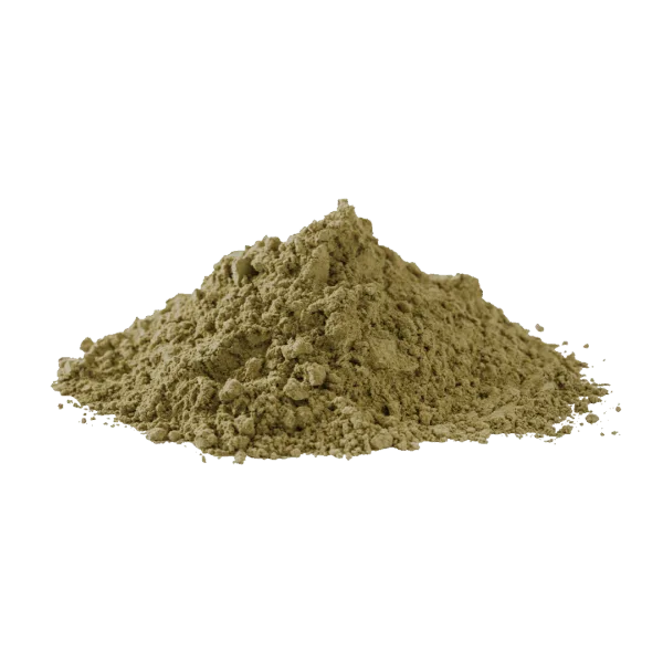 Polvere di terra verde antica per ricette tradizionali.