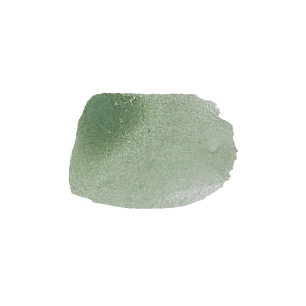 Tavolozza di colori pastello con sfumature di verde e rosa.