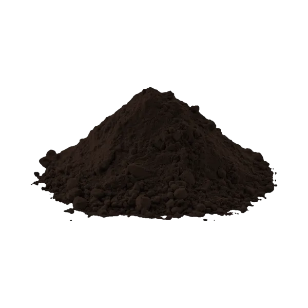 Polvere di ossido di ferro nero CH-7318 per decorazioni e effetti speciali.