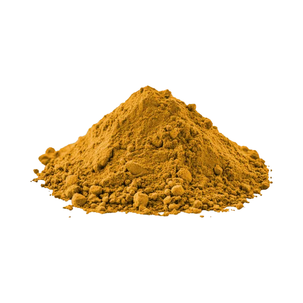 Polvere di ossido giallo super oro per decorazioni e pittura.