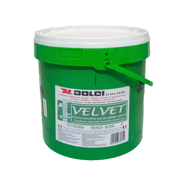 Secchio di pittura lavabile Velvet bianca per pareti e soffitti.