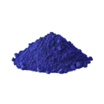 Polvere di pigmento minerale blu oltremare puro per artisti e decorazioni.