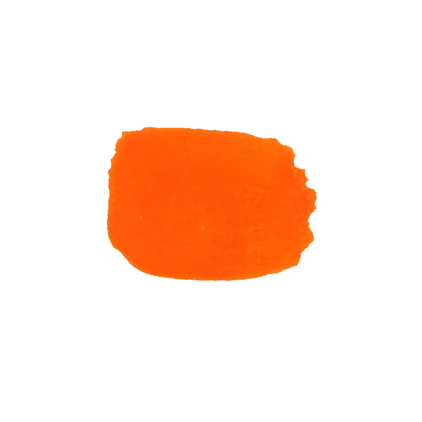 Pigmento minerale giallo cadmio aranciato in forma di bastoncino.
