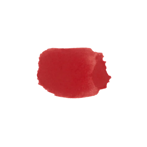 Pigmento minerale rosso cadmio medio 3540 in forma di goccia di colore intenso.