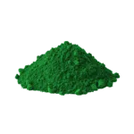 Polvere di pigmento minerale verde cobalto per ceramica.