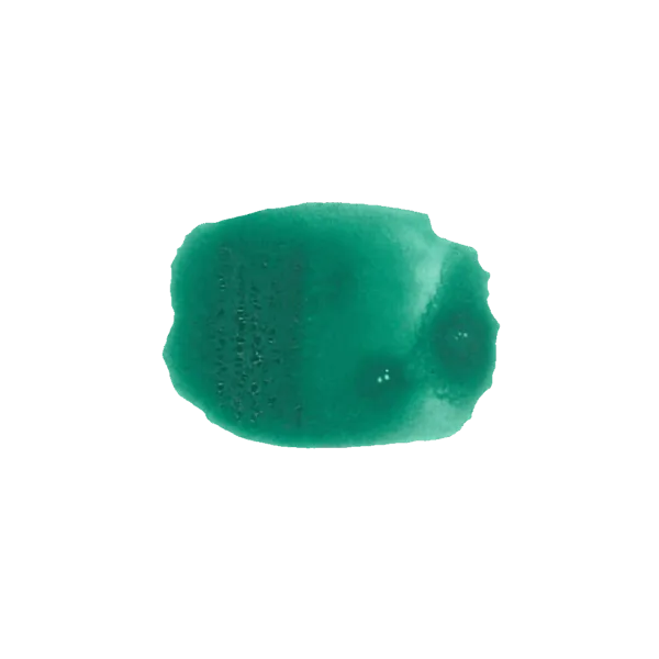 Pigmento minerale verde ossido cromo idrato smeraldo in polvere.