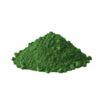 Polvere di ossido di cromo verde minerale pura per pittura e decorazioni.