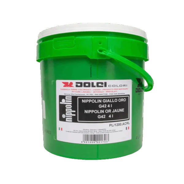 Secchio di pittura acrilica Nippolin G42 Giallo Oro.