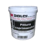 Contenitore di pittura coprimacchia Dolci Colori per restauro.