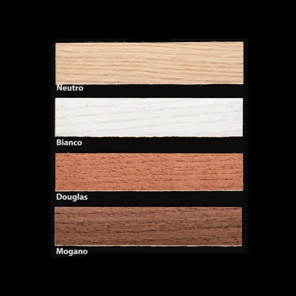 Campioni di colori per decorazioni e design, neutro, bianco, Douglas, mogano.