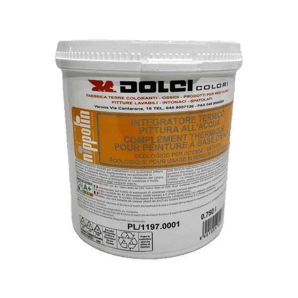 Contenitore di integratore termico per pittura a base d'acqua Dolci Colori.