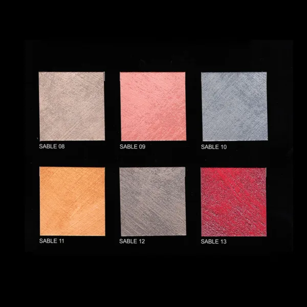 Palette di colori Sable per decorazioni e design artistico.