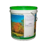 Secchio di vernice Velacolor Velatura con paesaggio autunnale.