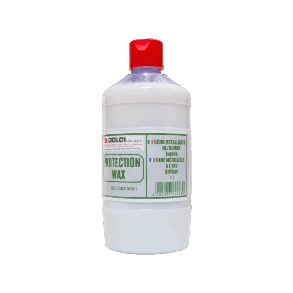 Bottiglia di cera metallizzata Protection Wax per superfici in acqua e lacche.