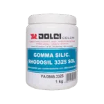 Contenitore di gomma siliconica Rhodosil 3325 SOL per restauro.