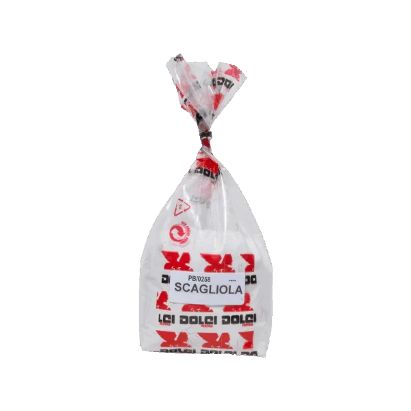 Caramella dolce con confezione colorata e logo Dolci Colori.