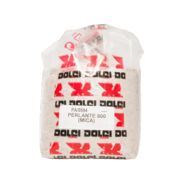 Perlante Mica 800 in scaglie per decorazioni e pasticceria.